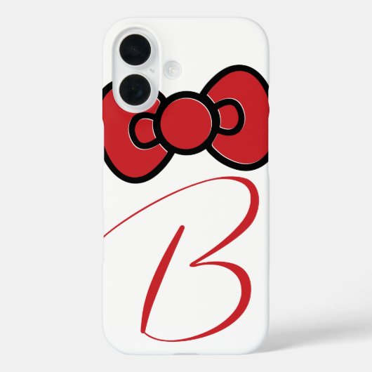 Schattigee Red Bow Whimsical Case-Mate iPhone Case (Achterkant)