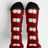 Schattigee Red Cat Pattern Sokken – Gezellige & St (Top)