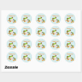 Schattigee Red Eye Tree Frog Dank u Stickers (Vel)