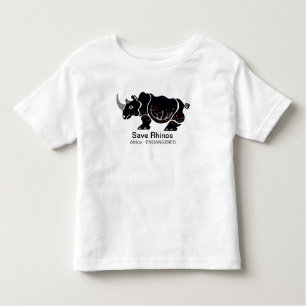 Schattigee Red RHINOS - Afrika - Dierenvriend - Wi Kinder Shirts