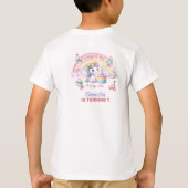 Schattigee Regenboog Eenhoorn En Sparkles 1E Verja T-shirt (Achterkant)