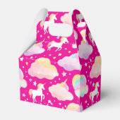 Schattigee regenboog eenhoorn magische girly verja bedankdoosjes (Voorkant Zijde)