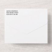 Schattigee regenboog gradiënt liefde is liefde bru all in one uitnodiging (Achterkant)