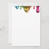 Schattigee regenboog Kinder foto 3e slijm verjaard Kaart (Achterkant)