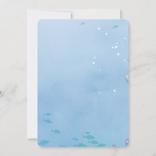 Schattigee regenboog pijlstaartrog Walvis 2e Verja Kaart (Achterkant)