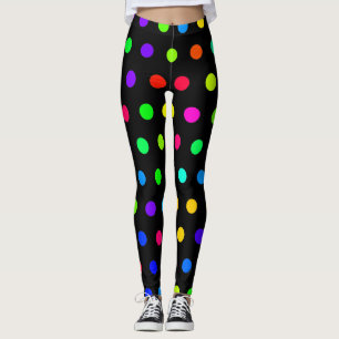 Schattigee regenboog polka dots patroon leggings
