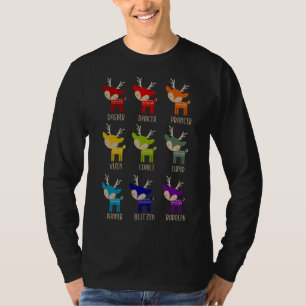 Schattigee regenboog rendier Tacky Christmas T-shirt
