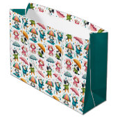 Schattigee regenhonden en katten met paraplu’s groot cadeauzakje (Achterkant Gekanteld)