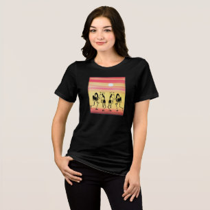 Schattigee reis Zomervakantie Sunset Break Dans Tri-Blend Shirt