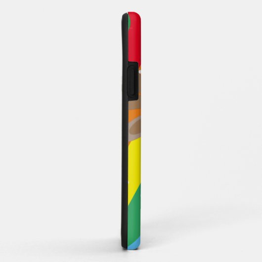 Schattigee rendieren Cartoon kerstplezier regenboo Case-Mate iPhone Case (Achterkant/rechts)