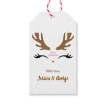 Schattigee rendieren gezicht moderne vrolijke kers