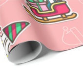 Schattigee rendieren & kerstvakantie cadeaupapier (Rol Hoek)