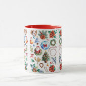 Schattigee rendieren Patroon Kerstcadeau Thema Vak Mok (Midden)