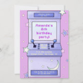 Schattigee Retro Arcade Game Kids Verjaardagsuitno Kaart (Voorkant)
