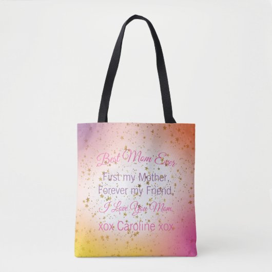 Schattigee Retro Beste Mama Ooit Moederdag Draagtas (Voorkant)