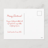 Schattigee Retro Black Cats Kerst Briefkaart (Achterkant)