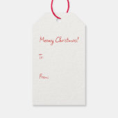 Schattigee Retro Black Cats Kerst Cadeaulabel (Achterkant)