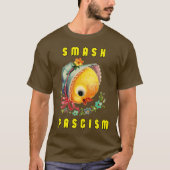 Schattigee retro chick - smash fascisme t-shirt (Voorkant)