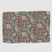 Schattigee  Retro Flowers Golfhanddoek (Horizontaal)