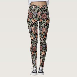 Schattigee Retro Flowers Leggings