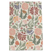 Schattigee  Retro Flowers Medium Gift Bag Medium Cadeauzakje (Achterkant)