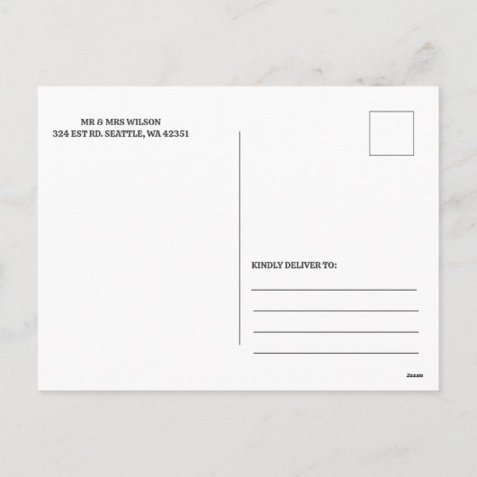 Schattigee Retro Groovy kerstboom auto die we hebb Feestdagenkaart (Achterkant)