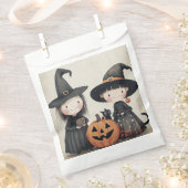 Schattigee Retro Halloween Kinder Trick or treat Bedankzakje (Geknipt)