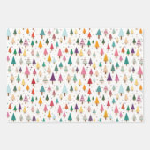 Schattigee Retro kerstbomen inpakpapier Vel (Voorkant)