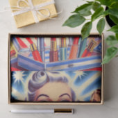 Schattigee Retro Make Up Pin Up Tissuepapier (Geschenk)