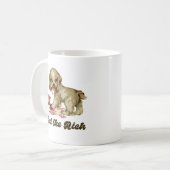 Schattigee Retro Puppy - Eet de Rijken Koffiemok (Voorkant links)