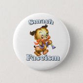 Schattigee Retro Puppy - Smash Fascisme Ronde Button 5,7 Cm (Voorkant)