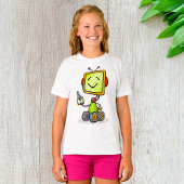 Schattigee Retro Robot Cartoon Fun AI Tech Digital T-shirt