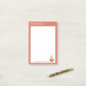 Schattigee Retro To Do-lijst Post-it® Notes (Op bureau)