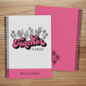 Schattigee Retro Wildflower Boho Teacher Planner