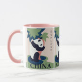 Schattigee reuzenpanda Beer China Reizen Mok (Links)