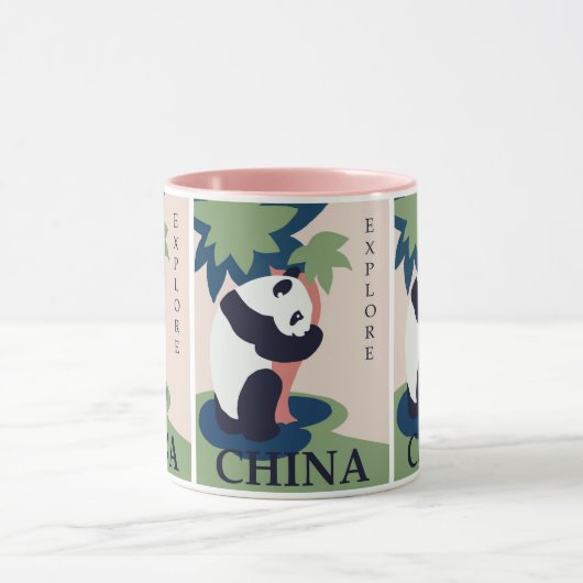 Schattigee reuzenpanda-Beer: reizen naar China Mok (Midden)