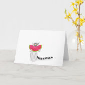 Schattigee ringstaartmaki die een watermeloenkaart kaart (Gele Bloem)