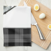 Schattigee Robin Bird Redbreast buffalol plaid bor Theedoek (Quarter Fold)