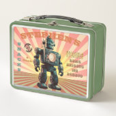 Schattigee Robot Custom Metal Lunchbox (Voorkant)