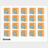 Schattigee Robot Dank u Stickers (Vel)