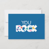 Schattigee Rock klimmen Verjaardag Dank u Bedankkaart (Achterkant)