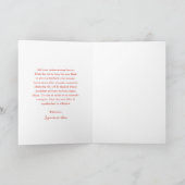 Schattigee rode boog foto vrolijk kerstfeest feestdagen kaart (Binnen)