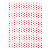 Schattigee rode en witte polka stippen tafelkleed (Voorkant)