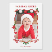 Schattigee rode linten en bogen 1 foto (Voorkant)