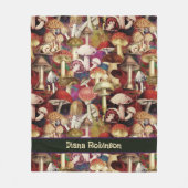 Schattigee rode paddenstoel schimmel tuin fleece deken (Voorkant)