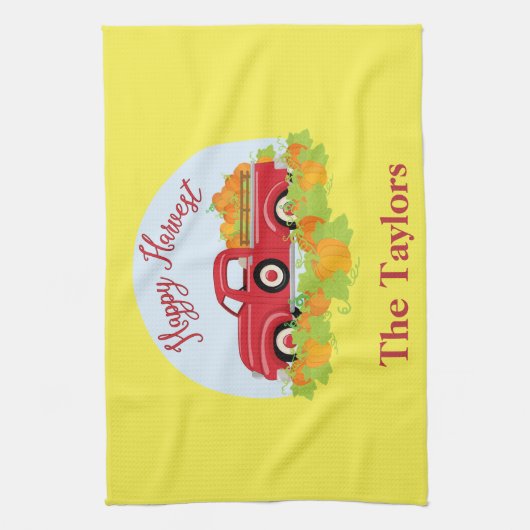 Schattigee rode pick-up truck theedoek (Verticaal)