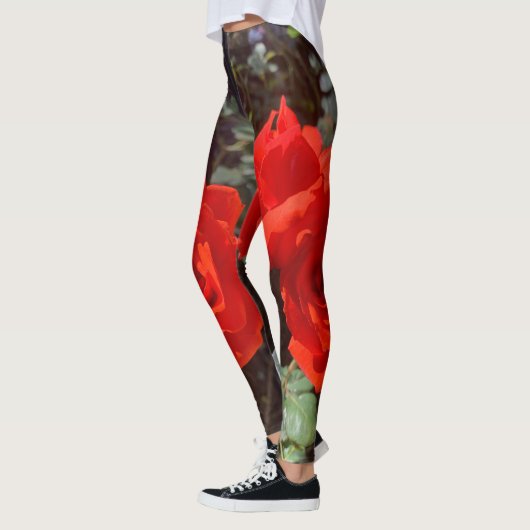 Schattigee rode roos Leggings (Links)