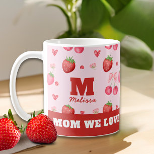 Schattigee rode roze moeder we houden van je Berry Koffiemok