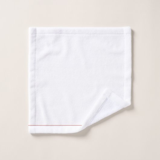 Schattigee rode scriptnaam Hartdoek Bad Handdoek (Wasdoekje)