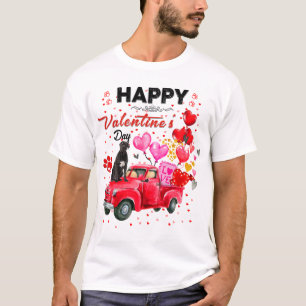 Schattigee Rode Vrachtwagen Cane Corso Valentijnsd T-shirt